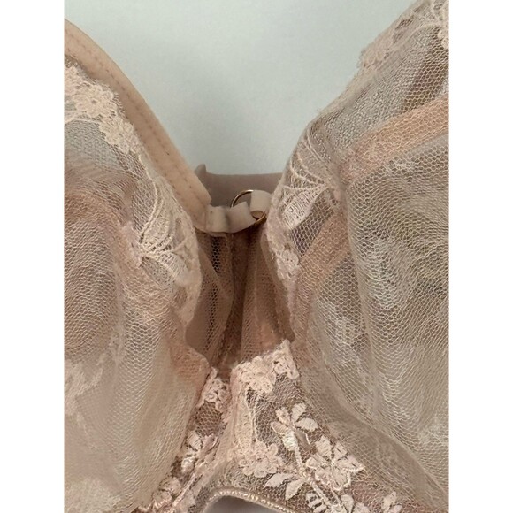 Subtille Pink Beige Lace Bra 30J New Balcony Underwire Unpadded 30‎ J Romantic - Picture 5 of 6